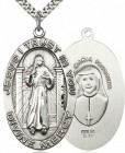 Divine Mercy Medal, Sterling Silver