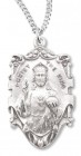 Men's Christ the King Necklace, Sterling Silver with Chain Options