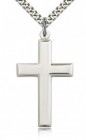 Men's High Polish Sterling Silver Cross Pendant