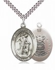 Men's Pewter Oval Guardian Angel Air Force Medal