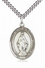 Men's Pewter Oval Miraculous Medal