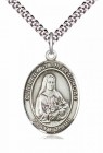 Men's Pewter Oval Our Lady of the Railroad Medal