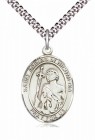 Men's Pewter Oval St. Adrian of Nicomedia Medal