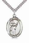 Men's Pewter Oval St. Aidan of Lindesfarne Medal