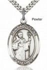 Men's Pewter Oval St. Augustine Medal