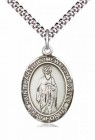 Men's Pewter Oval St. Bartholomew the Apostle Medal