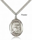 Men's Pewter Oval St. Benjamin Medal