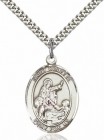 Men's Pewter Oval St. Colette Medal