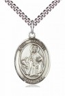 Men's Pewter Oval St. Dymphna Medal