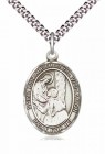 Men's Pewter Oval St. Elizabeth of the Visitation Medal