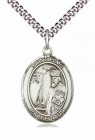 Men's Pewter Oval St. Elmo Medal