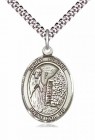 Men's Pewter Oval St. Fiacre Medal