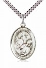 Men's Pewter Oval St. Fina Medal