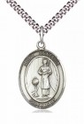 Men's Pewter Oval St. Genesius of Rome Medal