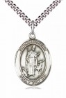 Men's Pewter Oval St. Hubert of Liege Medal