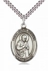 Men's Pewter Oval St. Isaac Jogues Medal
