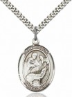 Men's Pewter Oval St. Jason Medal