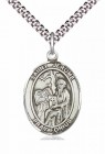 Men's Pewter Oval St. Jerome Medal