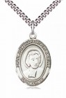 Men's Pewter Oval St. John Baptist De La Salle Medal
