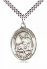 Men's Pewter Oval St. John Licci Medal