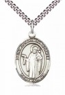 Men's Pewter Oval St. Joseph the Worker Medal