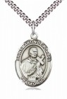 Men's Pewter Oval St. Martin de Porres Medal