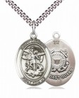 Men's Pewter Oval St. Michael Coast Guard Medal