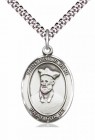 Men's Pewter Oval St. Philip Neri Medal