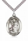 Men's Pewter Oval St. Rocco Medal
