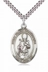 Men's Pewter Oval St. Simon Medal