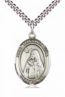 Men's Pewter Oval St. Teresa of Avila Medal