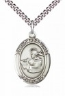 Men's Pewter Oval St. Thomas Aquinas Medal