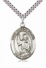 Men's Pewter Oval St. Vincent Ferrer Medal