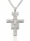 Men's Sterling Silver San Damiano Crucifix