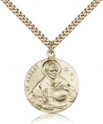 St. Albert the Great Medal, Gold Filled