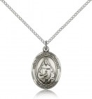 St. Theodore Guerin Medal, Sterling Silver, Medium