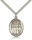 St. Cecilia Choir Medal, Sterling Silver, Large