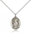 St. Christina the Astonishing Medal, Sterling Silver, Medium