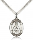St. Blaise Medal, Sterling Silver, Large