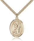 St. Roch Medal, Gold Filled, Large