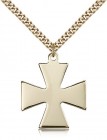 Surfer Cross Pendant, Gold Filled