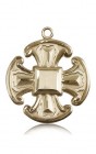 Cross Pendant, 14 Karat Gold