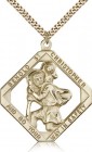 St. Christopher Medal, Gold Filled