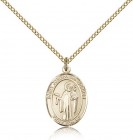 St. Joseph the Worker Medal, Gold Filled, Medium