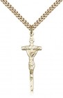 Papal Crucifix Pendant, Gold Filled