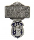 St. Michael Police Officer Prayer Visor Clip with Blue Enamel