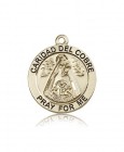 Caridad Del Cobre Medal, 14 Karat Gold
