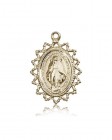 Miraculous Medal, 14 Karat Gold