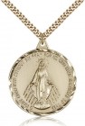 Miraculous Medal, Gold Filled