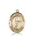 St. Sebastian Tennis Medal, 14 Karat Gold, Large